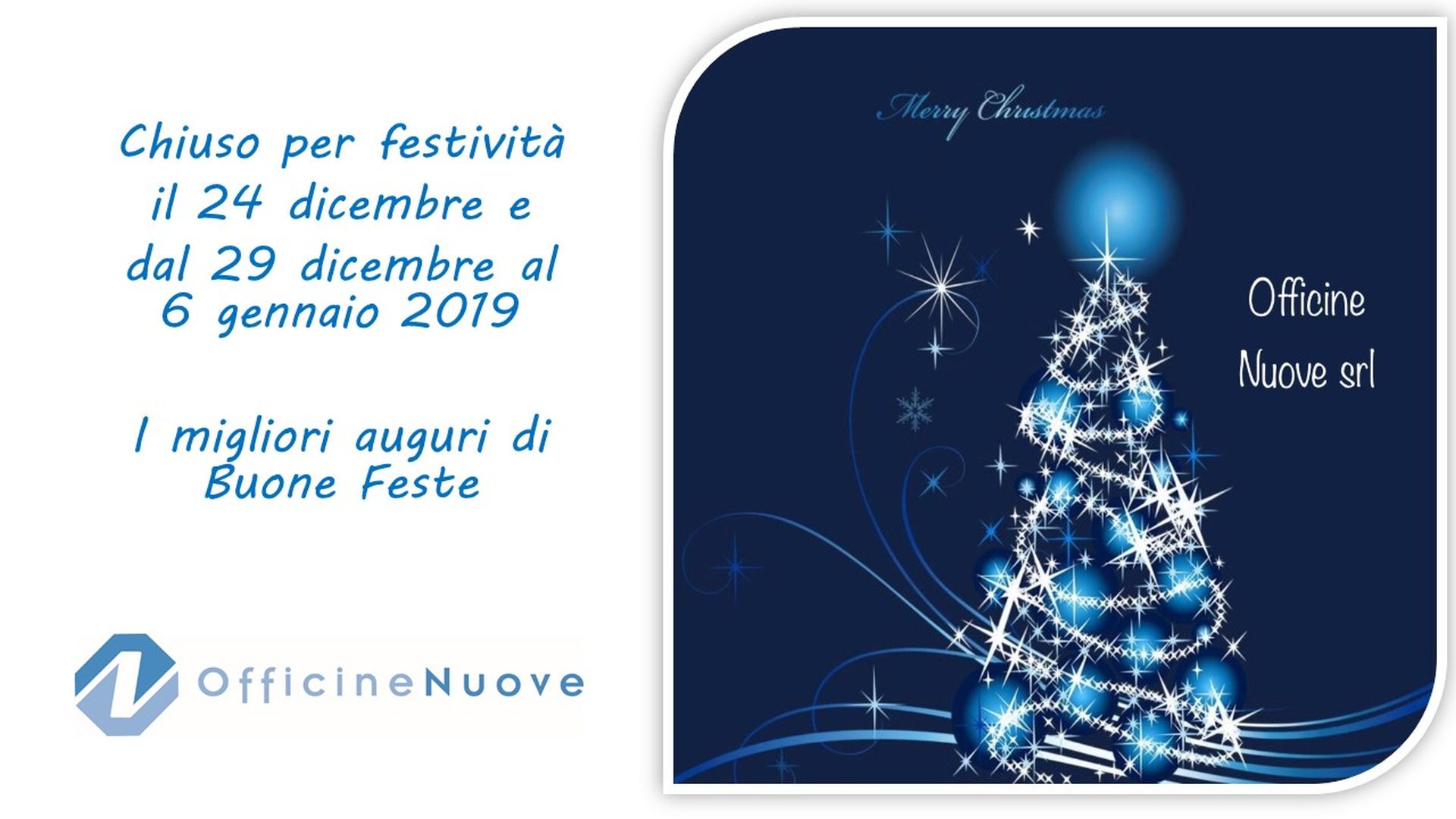 Natale 2018 Light Officine Nuove Srl