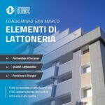 FORNITURA DI ELEMENTI DI LATTONERIA FORNITURA DI ELEMENTI DI LATTONERIA PER IL CONDOMINIO SAN MARCO Elementi di lattoneria installati al Condominio San Marco a Udine, forniti da Officine Nuove in collaborazione con ITEC di Mattarollo srl