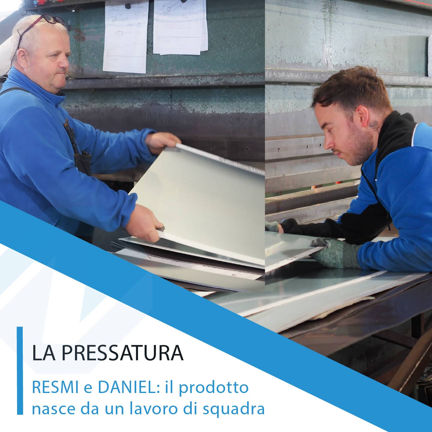 gabbia1-aprile-FB+LI+H_3 ragazzi all'opera su pressa piegatrice