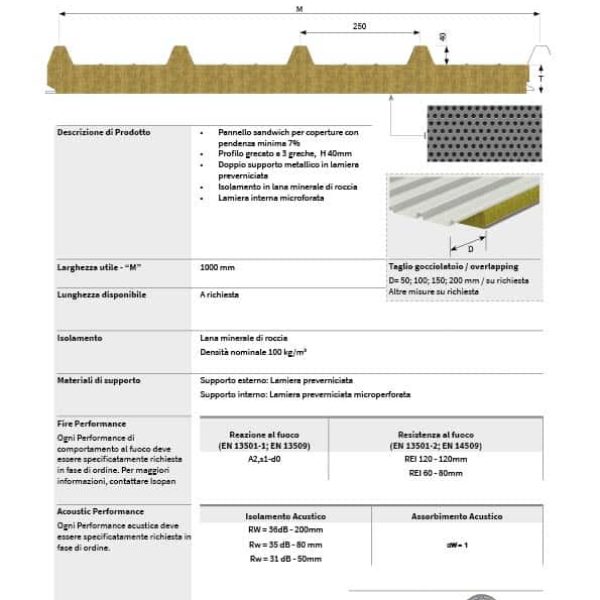 isofire fono 01 02 01 Pannelli per copertura isofire fono 01 02 01 Pannelli per copertura